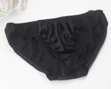 Luxurious 100 Silk Panties-with Lace-US Size L/XL