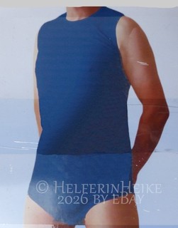 Adult Herren Body 3 x Gr. XL Windel Body 100% Baumwolle Druckknöpfe im Schritt