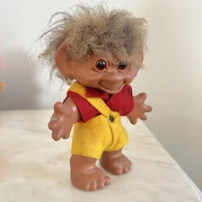Vintage Thomas Dam Denmark Troll Doll Original Lykketrold 6 Inches Vintage Dam