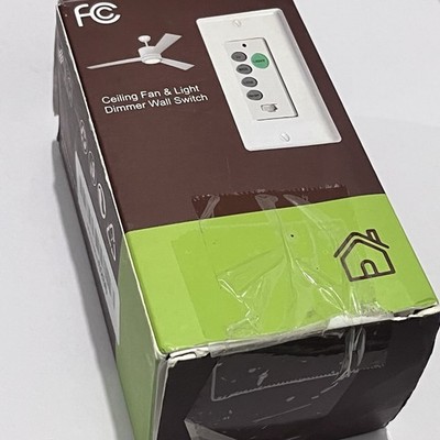 Ceiling Fan And Light Dimmer Wall Switch Remote Control Kit 3 Speed Universal