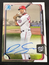 PEDRO SEVERINO 2015 Bowman Chrome Prospects #BCAP-PS Rookie Card RC AUTO