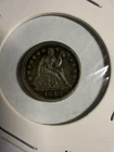 1848 Seated Liberty Dime VF Great Details and Color Low Mintage