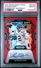 Jaxson Dart Rookie Auto /199 Red Prizm PSA 10 GEM MINT 2024 Prizm Draft Picks RC