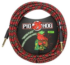 Pig Hog PCH20PL 1/4 to 1/4 Tartan Plaid Guitar Instrument Cable, 20 Feet