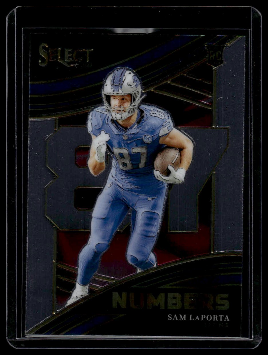 2023 Panini Select #NMB-SLA Sam LaPorta Numbers