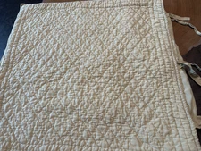 POTTERY BARN PICK STICK SILK COTTON QUILTED EURO PILLOW SHAM