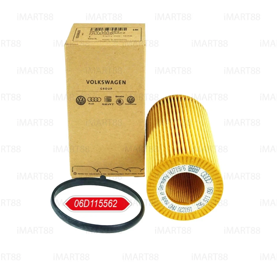 06D115562 FILTRO ACEITE VOLKSWAGEN MK5 2.0 MK2 PASSAT 2.0 EOS 2.0 AUDI TTS *(4 PIEZAS) Foto 2 de 4