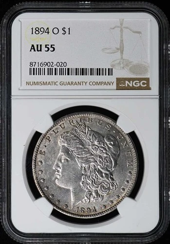 1894-O O Morgan Dollar S$1 NGC AU55