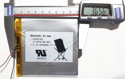 Battery Archos 80C Xenon 80B AC80BXE AC80CXE Herewin P338792 1ICP4/88/93