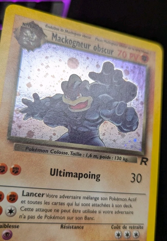 Carte pokemon Mackogneur Obscur Holo - 10/82 - Team Rocket NM - Photo 3/4