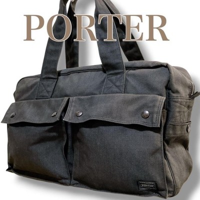 PORTER YOSHIDA SMOKY Large Business Tote Bag Grey Japan Authentic