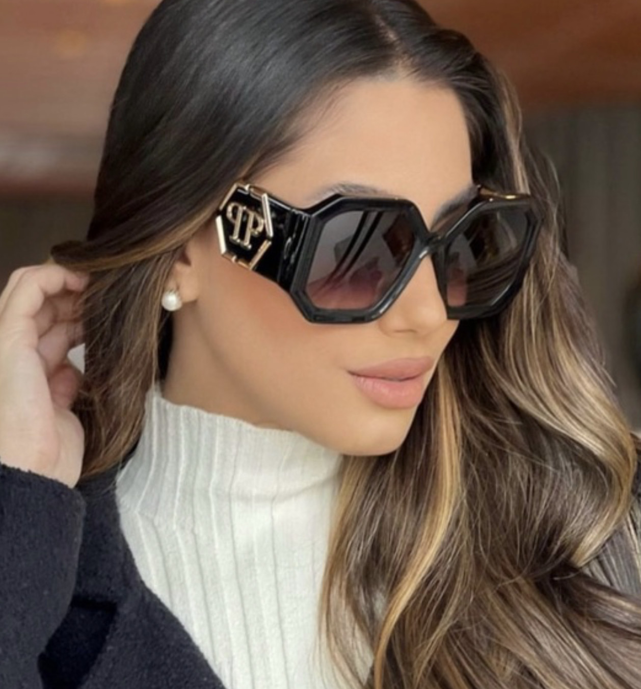 НОВЫЕ солнцезащитные очки Philipp Plein SPP067-0700 54 мм 100 подлинные 58490₽