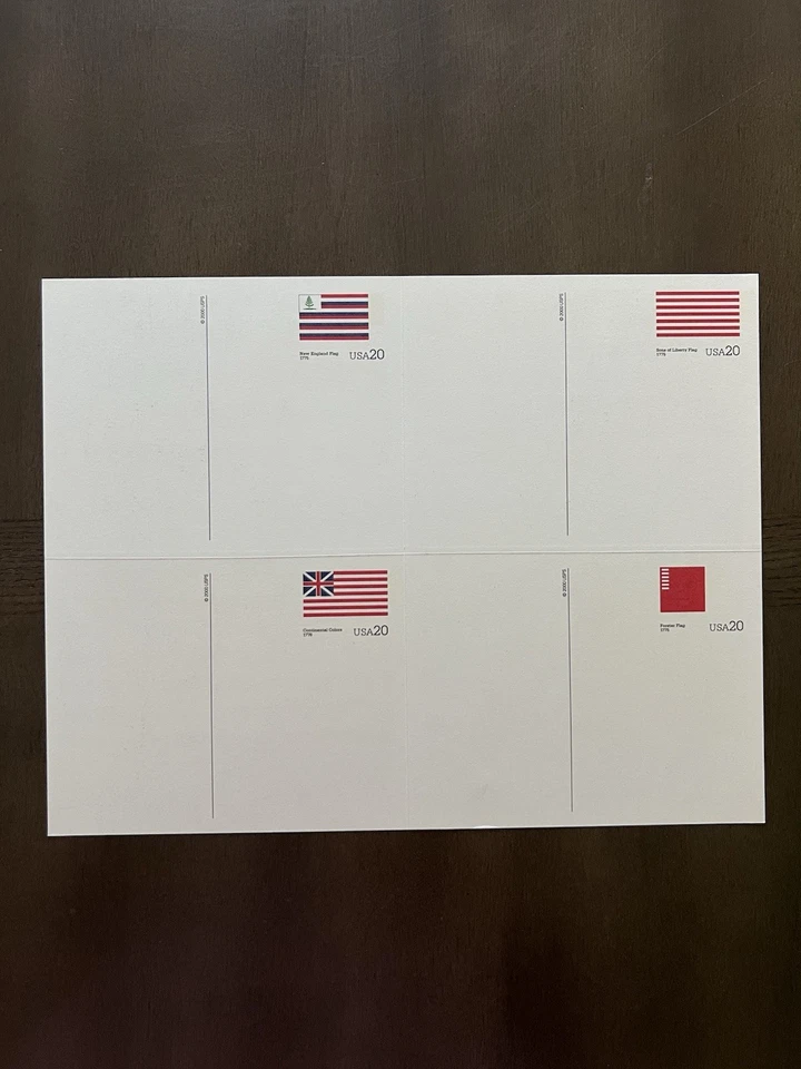 Stars & Stripes Postal Cards - Scott UX317-336 - 5 sheets of 4 postal cards - Image 4 of 4
