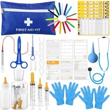 74 Pcs Puppy Kitten Whelping Supplies Set Puppies Birth Bag Pet Whelping Kit ...