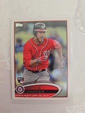 Bryce Harper 2012 Topps RC Rookie Card Rookie Debut Washington Nationals #US183. rookie card picture