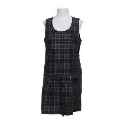 Multiblu, Latzkleid, Größe: 38, Grau/Mehrfarbig, Baumwolle/Elasthan, Karo #4m7