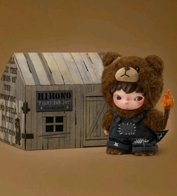 POP MART Hirono Living Wild Fight For Joy Plush Doll AUTHENTIC NEW SEALED