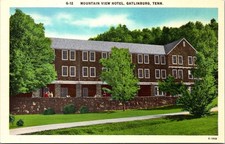 Gatlinburg TN Mountain View Hotel Postcard
