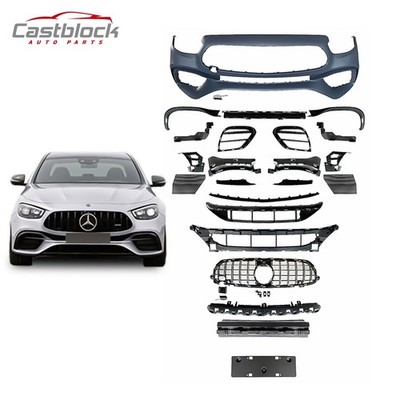 For 2021-2023 Mercedes Benz E Class E300 W213 To E63 Front Bumper