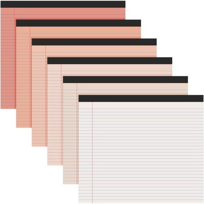 6 Pcs 11'' x 9.5'' Legal Pads College Ruled Notepad Landscape Notebook Horizont...
