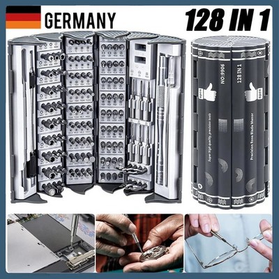 128 in 1 Schraubendreher Set Schraubenzieher Satz Feinmechaniker Werkzeug,