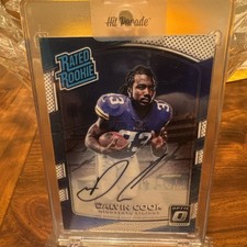 2017 Donruss Optic Dalvin Cook Rated Rookie Auto 6 0/150 - Minnesota Vikings