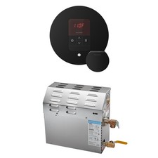 Mr. Steam R12C10AI0000 MS 12 kW Steam Generator Package Round Matte Black