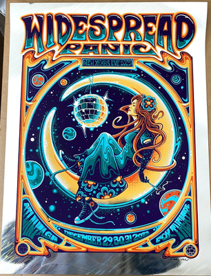 Widespread Panic AP LAVA FOIL POSTER NYE New Years Eve FOX Atlanta