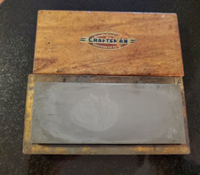 Craftsman Sharpening Stone With Wooden Box ~ 1948