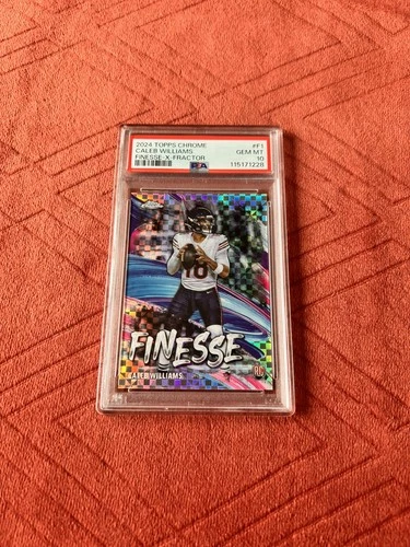 2024 Topps Chrome Caleb Williams ( Bears ) Rookie Finesse X-Fractor #F-1  PSA 10