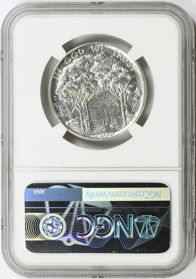 1922 Grant 50c Commemorative Half Dollar NGC Unc Details Obverse Scratched - Image 2 of 4