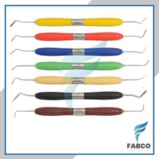 Dental Composite Filling Instruments 7Pcs Set Silicon Handle Colorful Handle