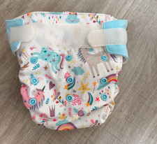 Blümchen Stoffwindel All-in-One Einhorn