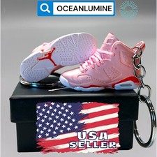 Best Quality Jordan 3D Mini Sneaker Keychain, Shoe Box, Display Box Option