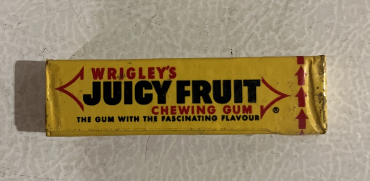 Vintage 1960-70s Wrigley's Juicy Fruit Chewing Gum Unopened Full
