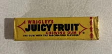 Vintage 1960-70s Wrigley’s Juicy Fruit Chewing Gum Unopened Full Pack USA NOS