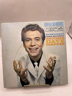 Brother Dave Gardner 33 Rejoice Dear Hearts RCA LPC-122 comedy RE3