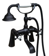 Oil Rubbed Bronze Clawfoot Bathtub Faucet Telephone Style Handheld Shower Ztf502