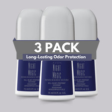 Avon Night Magic Roll-On Antiperspirant Deodorant, 2.6 fl oz Musk Scent 3-Pack 