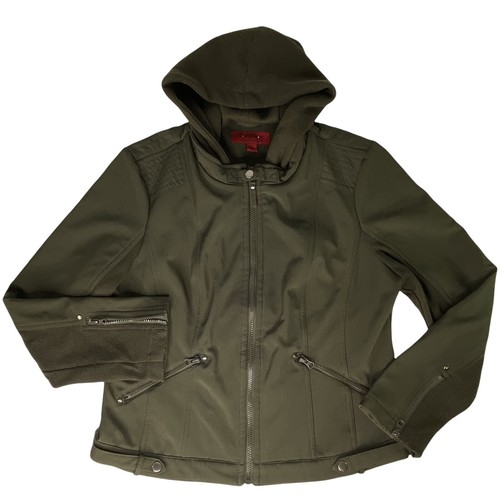 Coffeeshop Sz XL Green Hooded Utility 