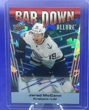 2023-24 Upper Deck Allure Hockey #BD-3 Jared McCann Bar Down Blue Auto