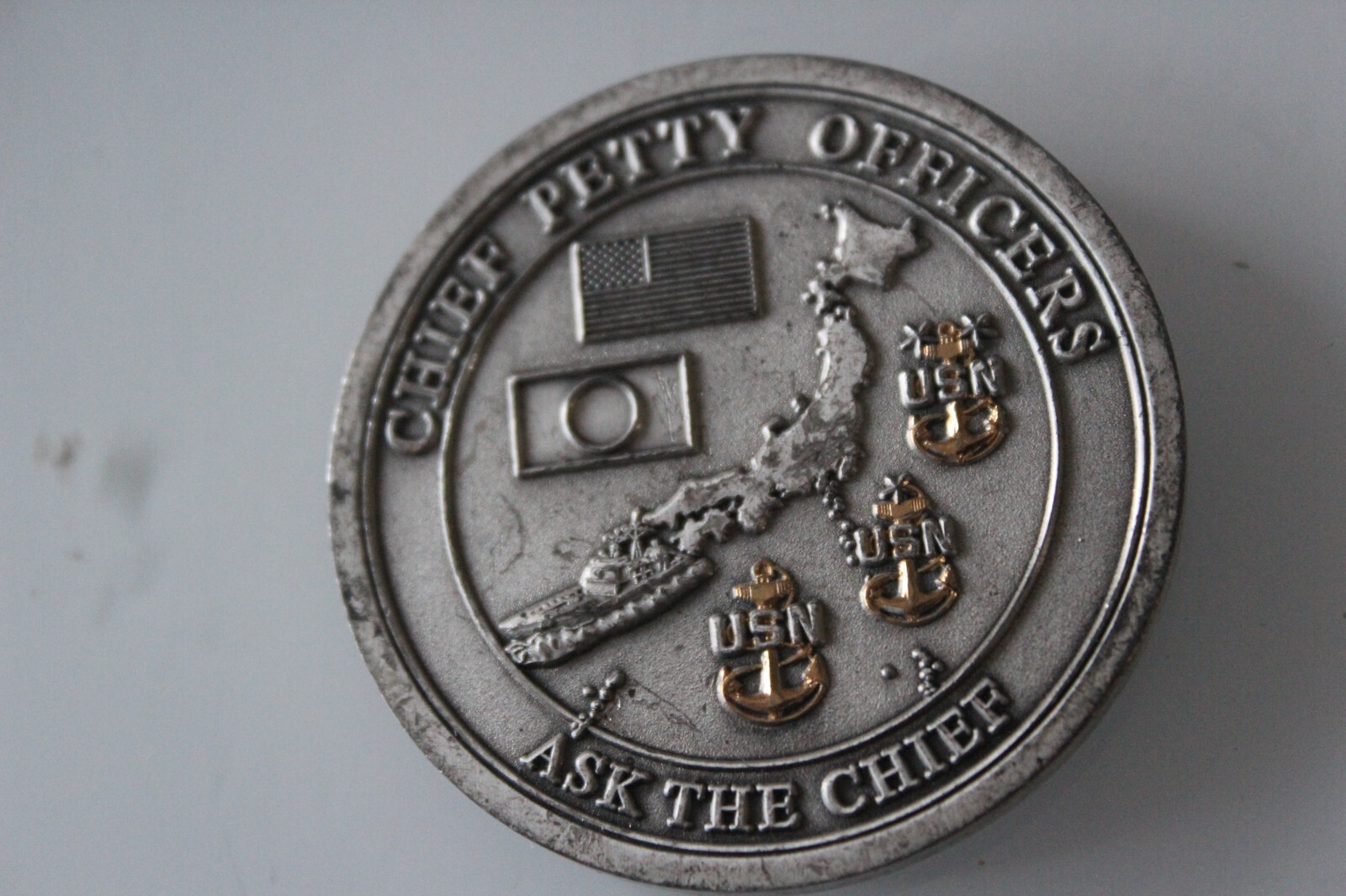 USS Cowpens CG 63 Thundering Herd Challenge Coin eBay