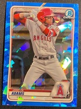 Jordyn Adams 2020 Bowman Chrome Sapphire RC Rookie Prospect Base ANGELS 3