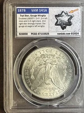 1878 P PCGS MS62 Rev OF 78 VAM 141 Triple Star Top 100 Morgan Silver Dollar