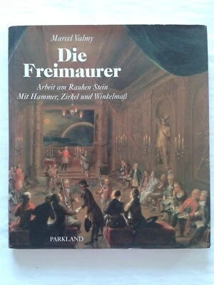 Die Freimaurer  - Arbeit am Rauhen Stein Mit Hammer Zirkel und Winkelmaß 1998 - Bild 1 von 3