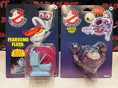 HASBRO KENNER TRIBUTE THE REAL GHOSTBUSTERS BUG-EYE GHOST & FEARSOME FLUSH LOT 2
