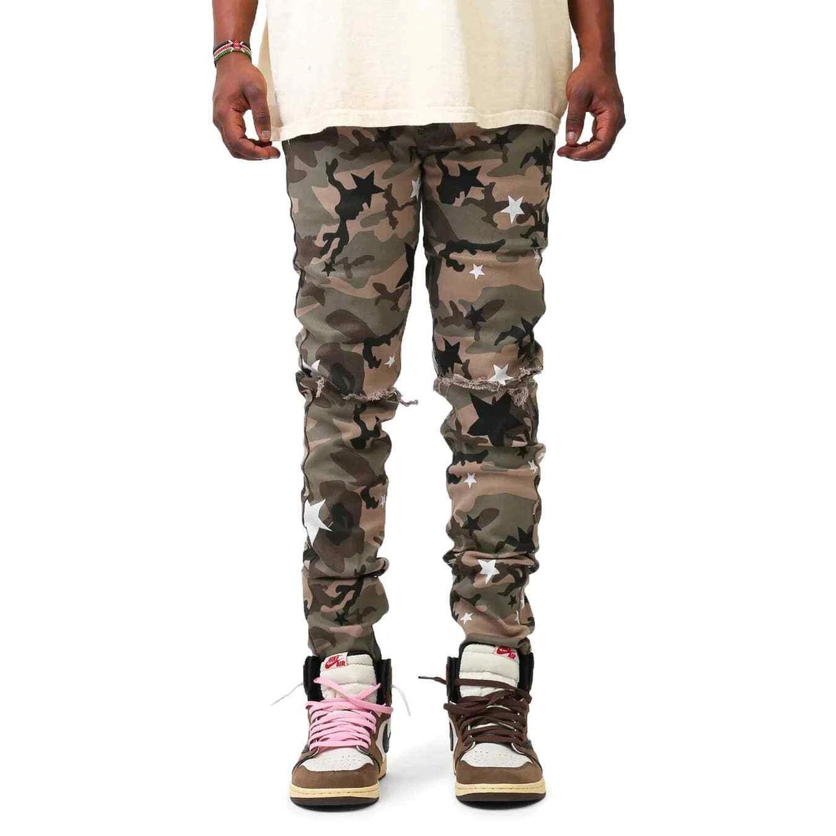 KDNK Star Camo Pants Streetwear Men s Size 38