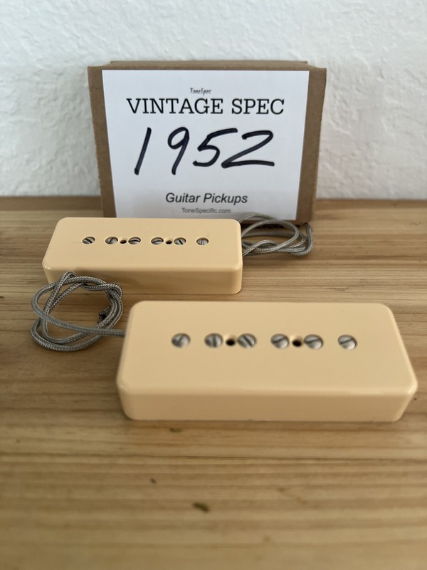 1952 Vintage Spec Gibson P90 Clone Pickups of 52 Les Paul Goldtop. Tone Specific