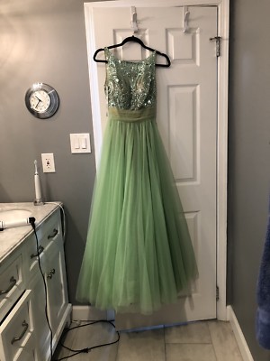 Sherri Hill 11022 Lime Green Stunning Pageant Prom Gown Dress sz 4 | eBay