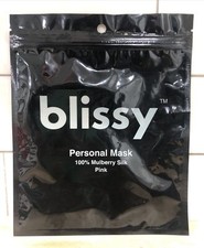 Blissy pink face mask personal mulberry silk new sealed
